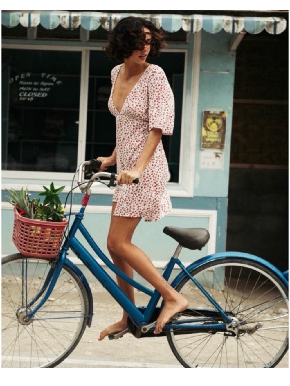 Billabong Last Dance Floral Vneck Mini Dress - Picture 3 of 9